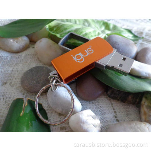 Igus branding Zinc Alloy 360 degrees rotation sliding speed Usb sticks 8GB